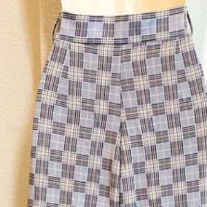 Lena Gabrielle High Waisted Plaid Palazzo Pants. Sz 14